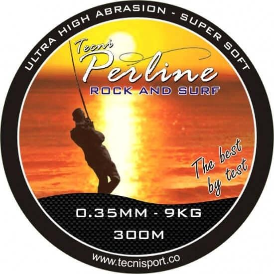 Tecni-Perline Fishing Line High Abrasion Rock & Surf Yellow 300m Rock And Surf 300m Spools Tecni Perline Premium Line