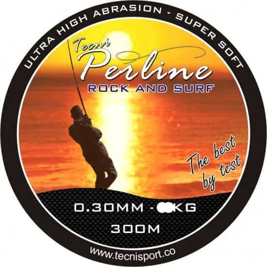 Tecni-Perline Fishing Line High Abrasion Rock & Surf Yellow 300m Rock And Surf 300m Spools Tecni Perline Premium Line