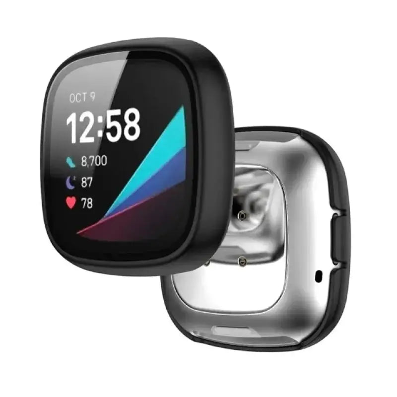 Habicare TWS Tempered Glass Case Cover for the Fitbit Versa 3 Tempered Glass Case Cover for the Fitbit Versa 3