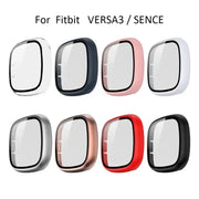Habicare TWS Tempered Glass Case Cover for the Fitbit Versa 3 Tempered Glass Case Cover for the Fitbit Versa 3