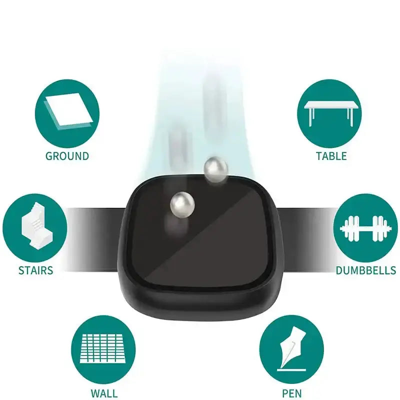 Habicare TWS Tempered Glass Case Cover for the Fitbit Versa 3 Tempered Glass Case Cover for the Fitbit Versa 3