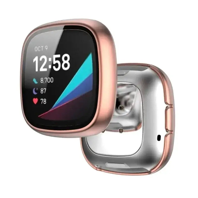 Habicare TWS Tempered Glass Case for the Fitbit Sense Tempered Glass Case for the Fitbit Sense