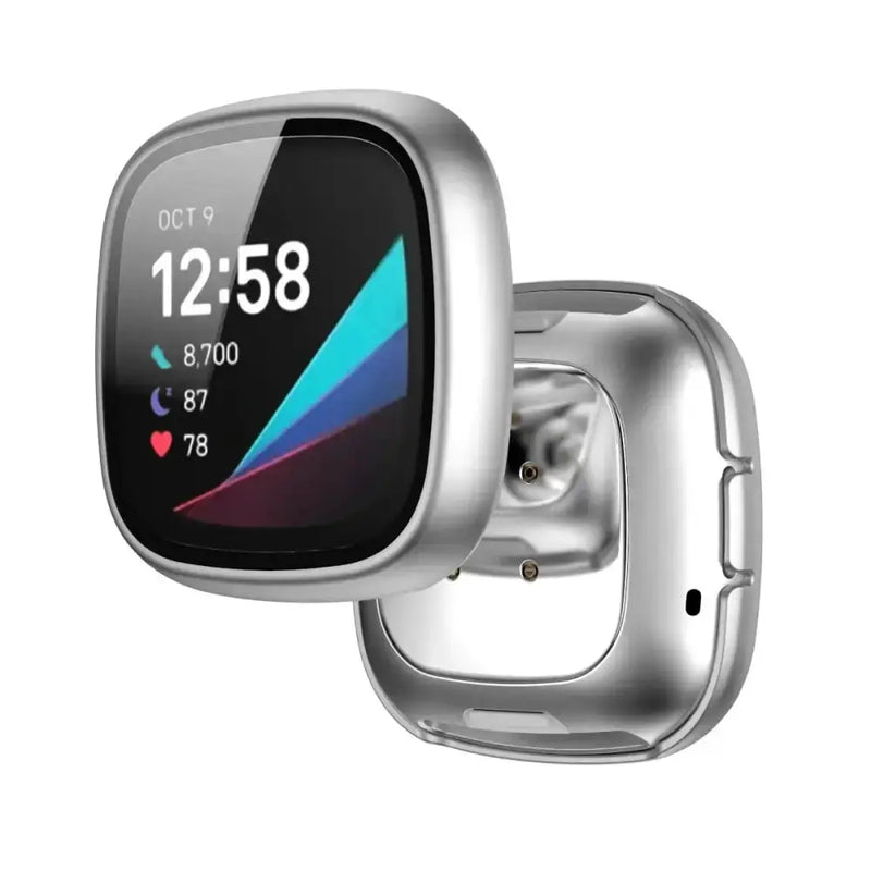 Habicare TWS Tempered Glass Case for the Fitbit Sense Tempered Glass Case for the Fitbit Sense
