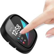 Habicare TWS Tempered Glass Case for the Fitbit Sense Tempered Glass Case for the Fitbit Sense