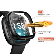 Habicare TWS Tempered Glass Case for the Fitbit Sense Tempered Glass Case for the Fitbit Sense