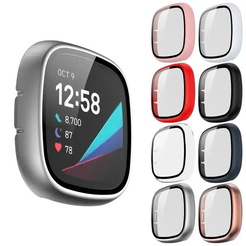 Habicare TWS Tempered Glass Case for the Fitbit Sense Tempered Glass Case for the Fitbit Sense