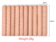 Textured Roller for Clay Pottery - Wood Embossed Rod Clay Pottery Sculpture Tools – view 2