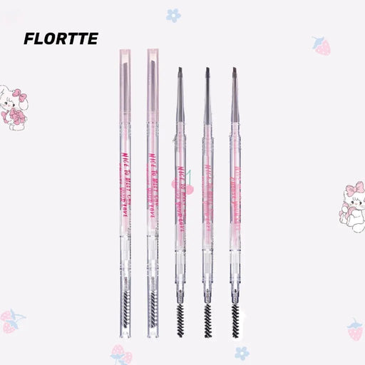 Poppy Gifts makeup FLORTTE Nice To Meet Chu Slanted Eyebrow Pencil with Brush FLORTTE Nice To Meet Chu Slanted Eyebrow Pencil with Brush
