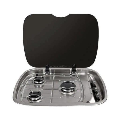 Thetford Argent 3 Burner Gas Hob RVA700 Compact Campervan Kitchen Stainless Steel Cooktop