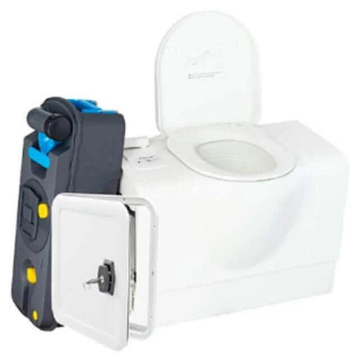 Thetford Bench Toilet C403C Left Hand for RVs Space Saving Compact Design 8.1 Kg Weight Electric Flush