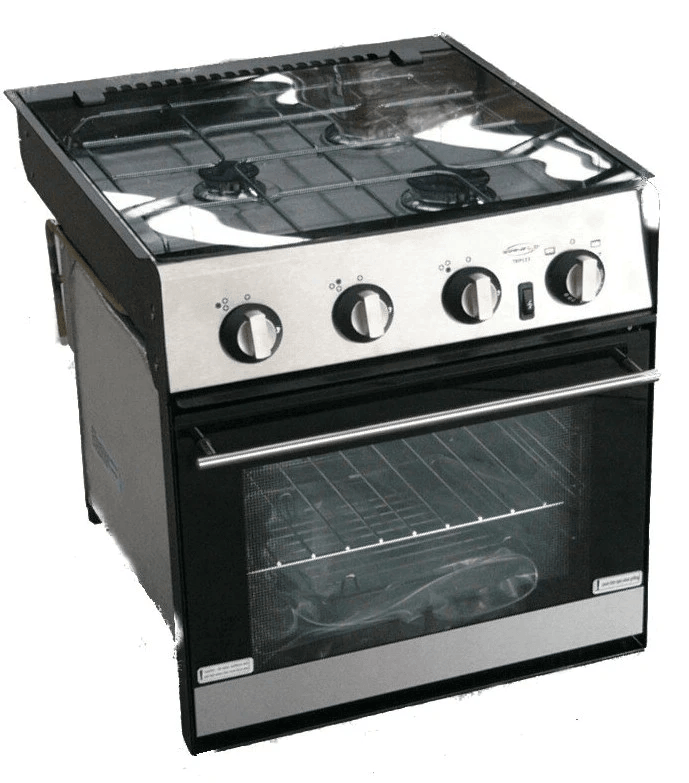 Spinflo Triplex Rapid Gas 3 Burner Oven And Grill Space Saving For Caravans Motorhomes And Boats