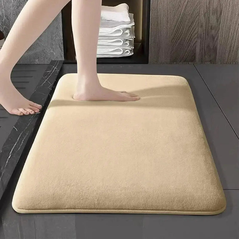 Thick Absorbent Bathroom Mat – Non-Slip Solid Colour Floor & Door Mat (5 colours available) – view 9