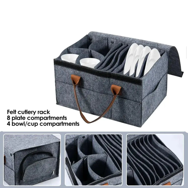 Habicare SS Thick Felt Board Dish & Cup Storage Rack for RV Thick Felt Board Dish & Cup Storage Rack for RV