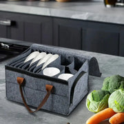 Habicare SS Thick Felt Board Dish & Cup Storage Rack for RV Thick Felt Board Dish & Cup Storage Rack for RV