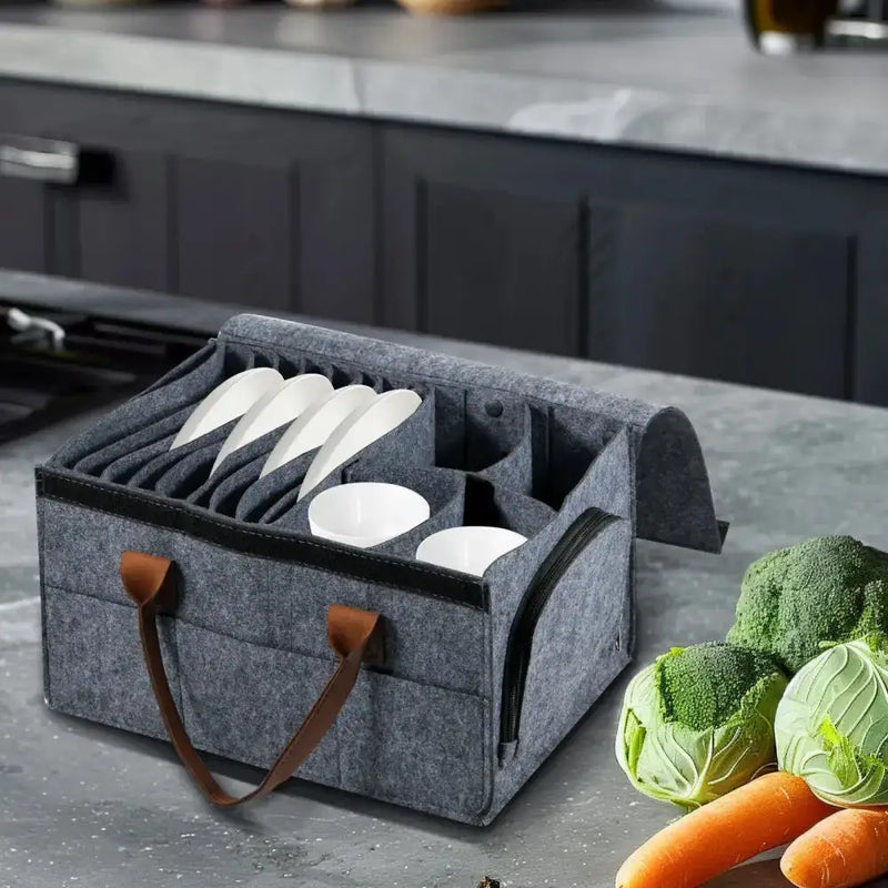 Habicare SS Thick Felt Board Dish & Cup Storage Rack for RV Thick Felt Board Dish & Cup Storage Rack for RV