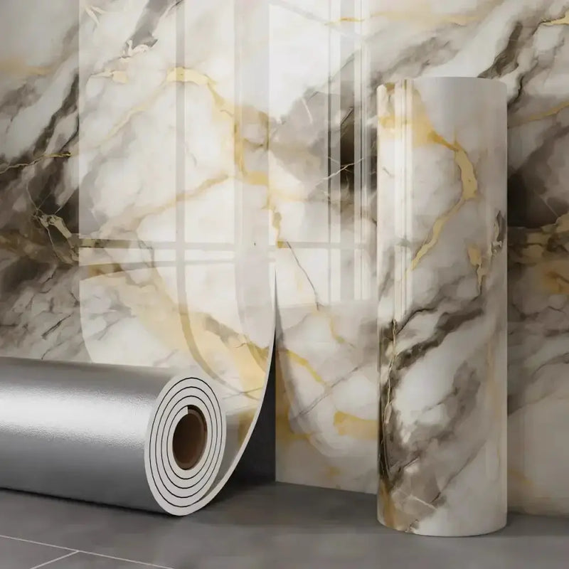 Thick Foam Marble Peel & Stick Wallpaper (available in 8 designs) – view 2