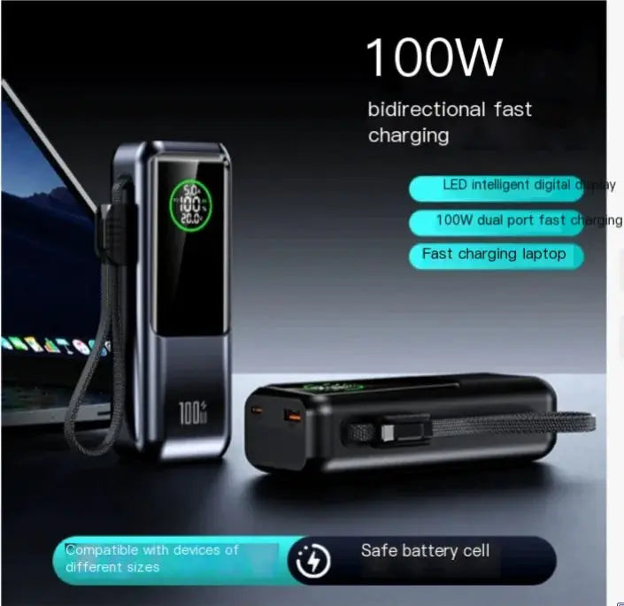 High-Capacity Fast Charging Power Bank (Model A57) – view 2