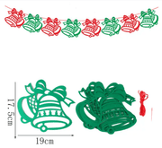 40PCS Merry Christmas Banner Decorations Bunting Sign – view 7
