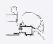 Thule Roof Awning Bracket For Sprinter 2007 And VW Awnings Retrofit No Track Easy Install For Van Life Enthusiasts – view 1