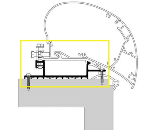 Thule Awnings Brackets Thule Roof Top Installation Kit For 6 And 9 Awnings RV Thule Roof Top Installation Kit for Awnings