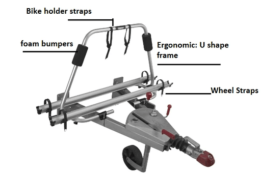 Thule A Frame Caravan Light Bike Rack Two Bike Carrier for Caravans - In Store – view 1
