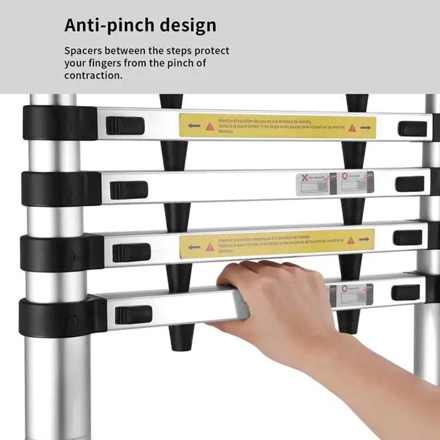 Kiwi Grab Kiwi Grab Ladder Telescopic Aluminium Extension Ladder 2.9m Ladder Telescopic Aluminium Extension Ladder 2.9m