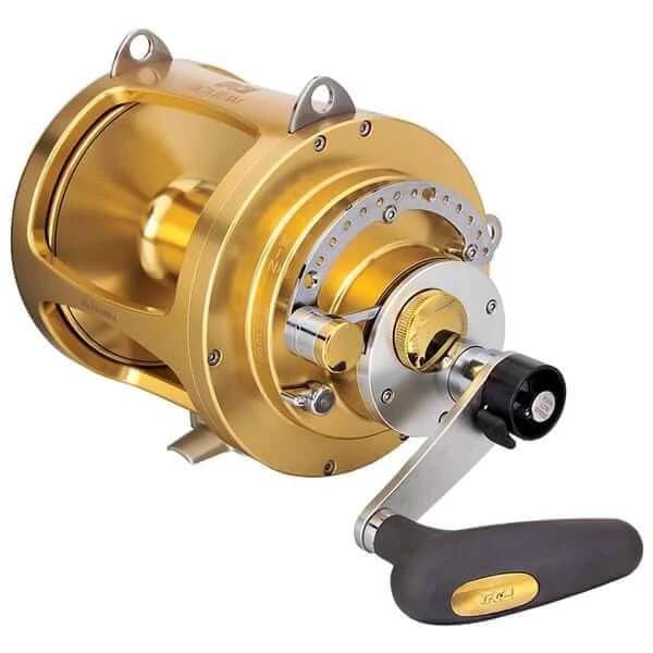 TicaTeam 80WTS 2 Speed Gold Game Reel Premium Offshore Saltwater Gear For Big Game Anglers