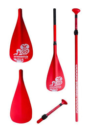Moana SUP and Surf Paddle Tiki WHERO, fibreglass adjustable paddle Tiki WHERO, fibreglass adjustable paddle