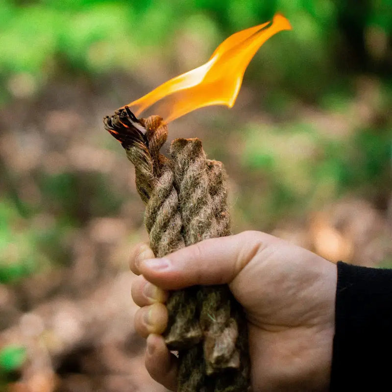 Habicare SS Tinder Rope Pack Habicare Wax-Infused Tinder Rope - 4 Pack Fire
