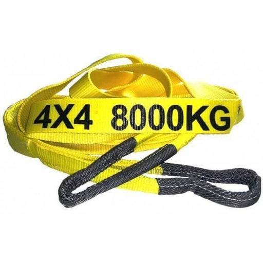TITAN Off Road Safety Equipment 8T Titan Nylon Recovery Strap x 6m TiTAN 8T Nylon Recovery Strap 6m | Compact 4WD Recovery NZ