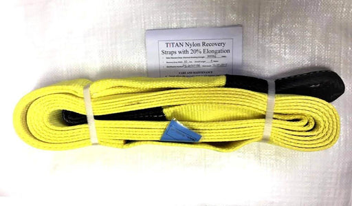 TITAN Off Road Safety Equipment 8T x 9m 4x4 Nylon Recovery-Strap TiTAN 8T Nylon Recovery Strap 9m | 4x4 Off-Road NZ