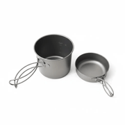 Titanium Camping Cookware Set - Ultralight Pot & Pan | Premium Backpacking Gear – view 2