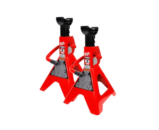 Torin Big Red 10 Ton Axle Stand Pair With Ratchet Height Adjustment And Double Locking Safety For Automotive Pros