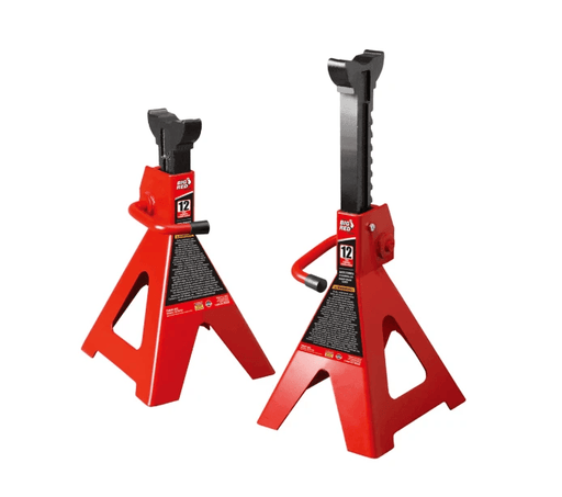 Torin Big Red 12 Ton Axle Stand T412002 Heavy Duty With Ratchet Height Adjustment And Double Lock For Mechanics