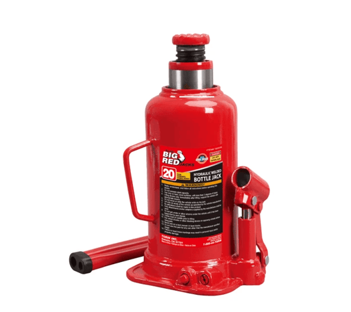 Torin Big Red Welded Bottle Jack 20 Ton Heavy Duty Lifting Tool For Automotive Workshops