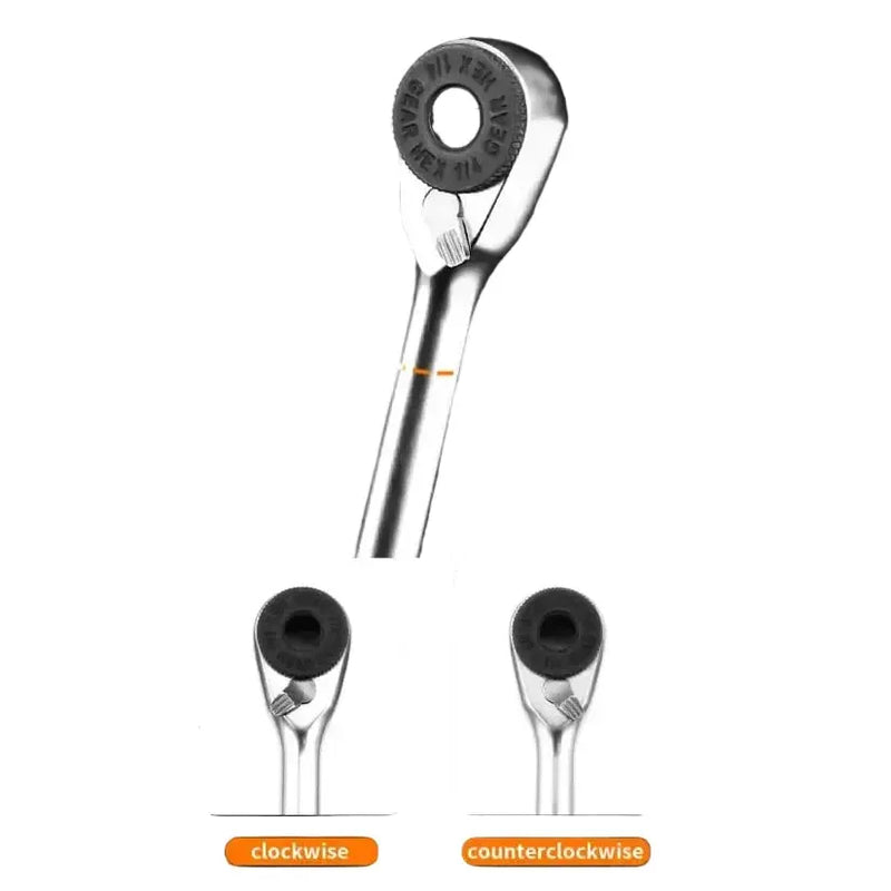 Habicare 1/4" Two-Way Mini Ratchet Wrench Set with Quick-Connect Rods & S2 Bits 1/4" Two-Way Mini Ratchet Wrench Set with Quick-Connect Rods & S2 Bits