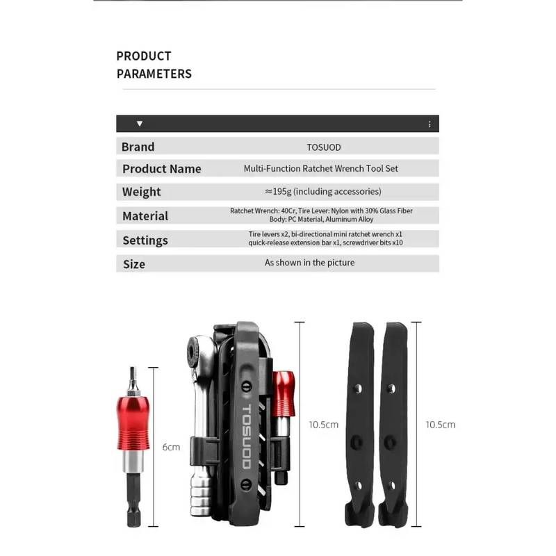 Habicare 1/4" Two-Way Mini Ratchet Wrench Set with Quick-Connect Rods & S2 Bits 1/4" Two-Way Mini Ratchet Wrench Set with Quick-Connect Rods & S2 Bits