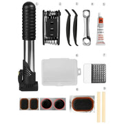 Habicare Multifunctional Bicycle Repair Tool Kit with Pump Multifunctional Bicycle Repair Tool Kit with Pump