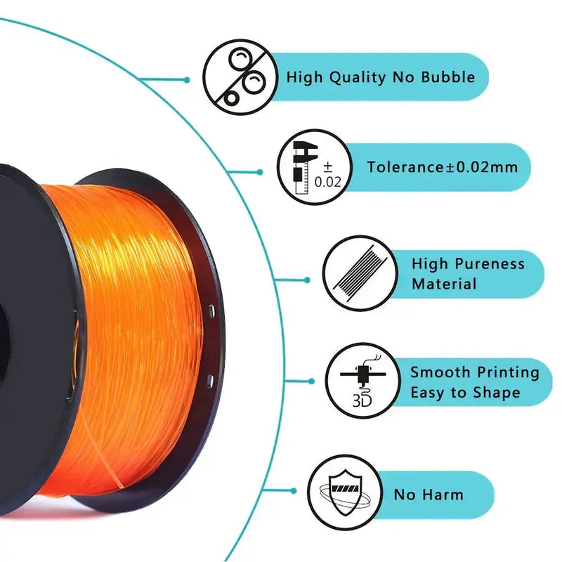 TPU Flexible 3D Printer Filament 1.75mm (250g) (different colours available) – view 4