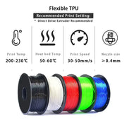 TPU Flexible 3D Printer Filament 1.75mm (250g) (different colours available) – view 8