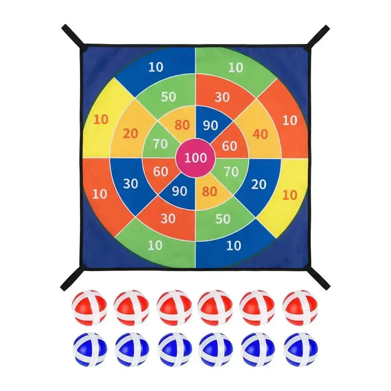 Habicare Trampoline Dart Board Game Set with Velcro Balls Trampoline Dart Board Game Set with Velcro Balls