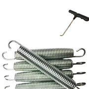 Habicare HBC Trampoline Replacement Steel Springs (Pack of 10) Habicare Trampoline Springs & T-Hook Tool