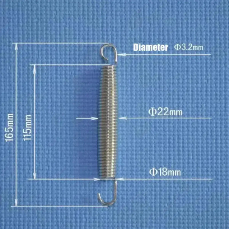 Habicare HBC Trampoline Replacement Steel Springs (Pack of 10) Habicare Trampoline Springs & T-Hook Tool