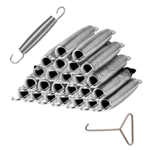 Habicare HBC Trampoline Replacement Steel Springs (Pack of 10) Habicare Trampoline Springs & T-Hook Tool