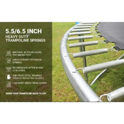 Habicare HBC Trampoline Replacement Steel Springs (Pack of 10) Habicare Trampoline Springs & T-Hook Tool