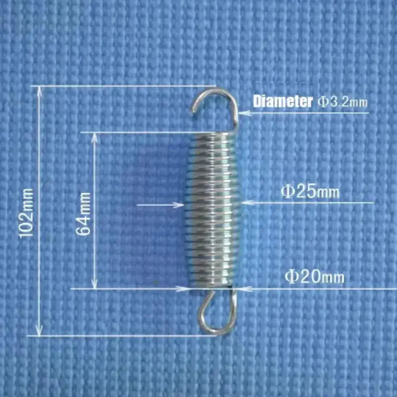 Habicare HBC Trampoline Replacement Steel Springs (Pack of 10) Habicare Trampoline Springs & T-Hook Tool
