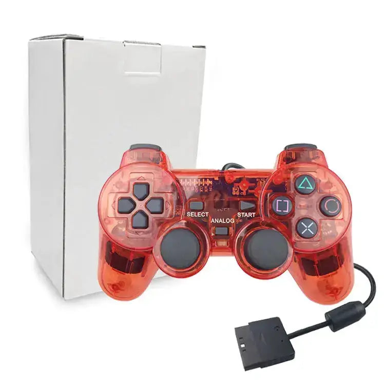 Transparent Blue PS2 Wired Controller – Dual Vibration (different colours available) – view 15