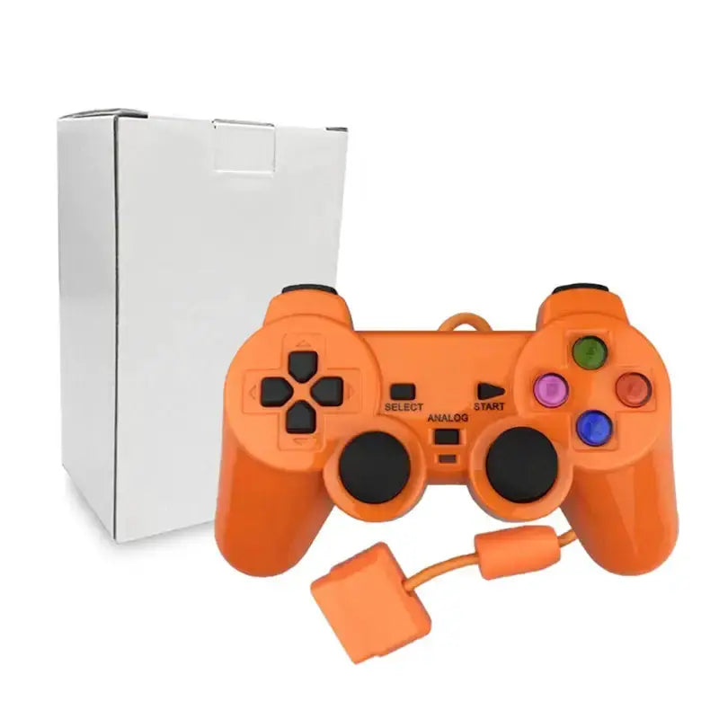 Transparent Blue PS2 Wired Controller – Dual Vibration (different colours available) – view 24