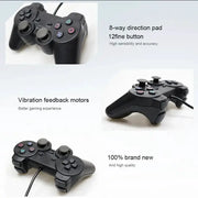 Transparent Blue PS2 Wired Controller – Dual Vibration (different colours available) – view 8