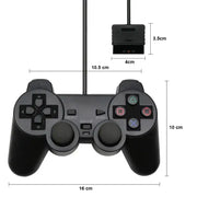 Transparent Blue PS2 Wired Controller – Dual Vibration (different colours available) – view 11